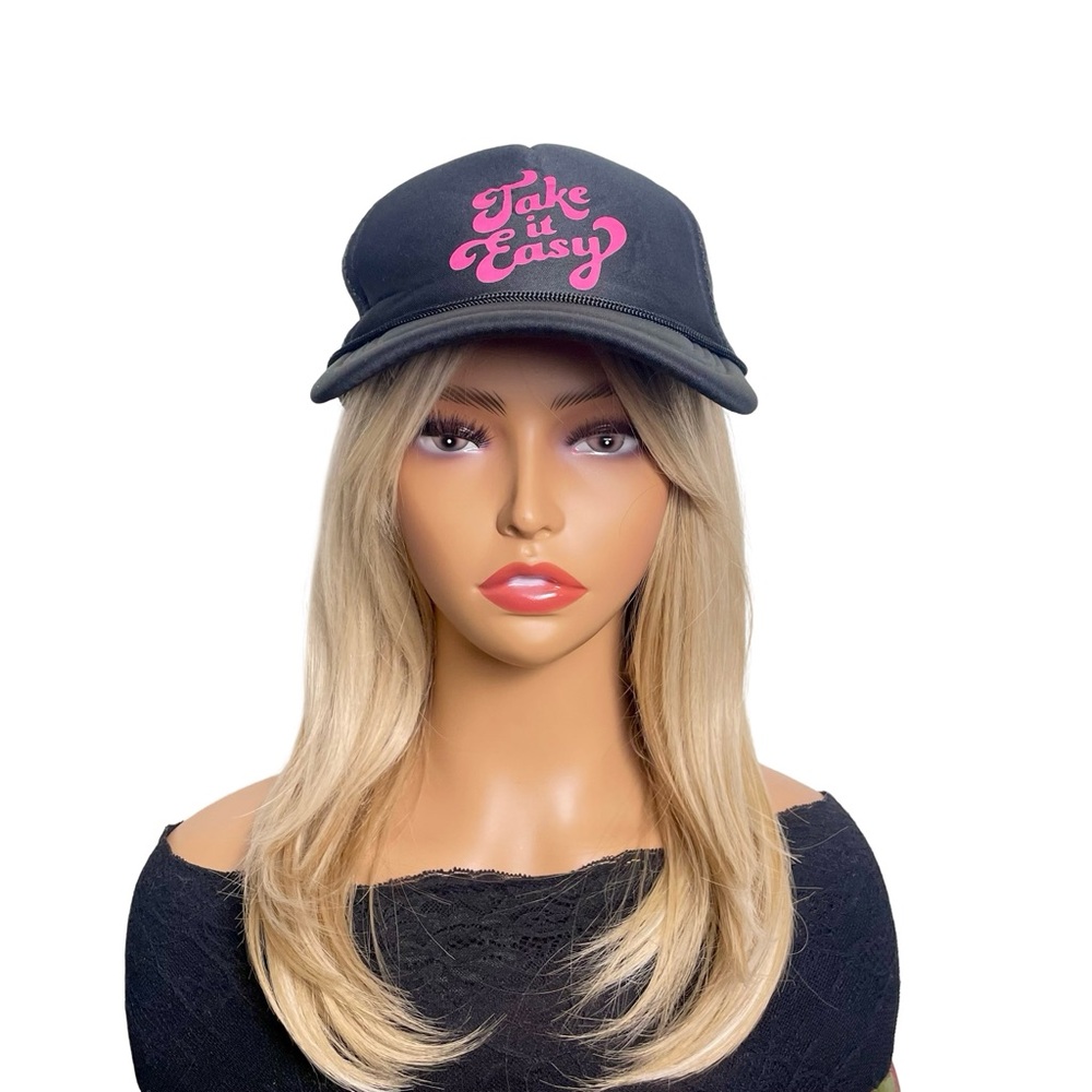 “Take It Easy” Black Trucker Hat - Picture 3 of 5